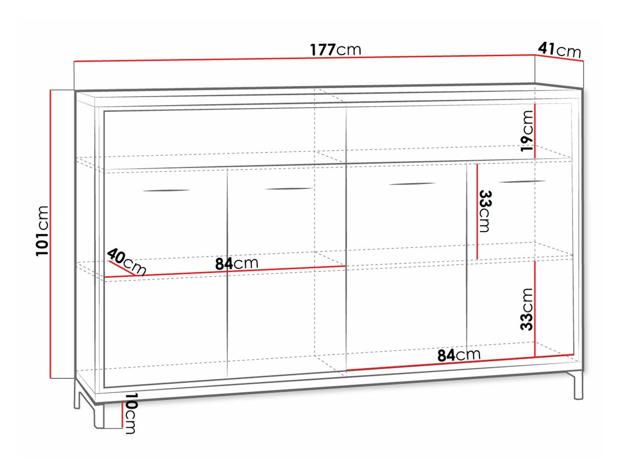 Chest of drawers Etrmoni 105 (Light wood)
