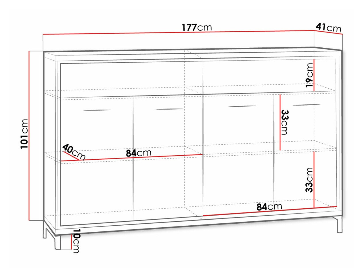 Chest of drawers Etrmoni 105 (Light wood)