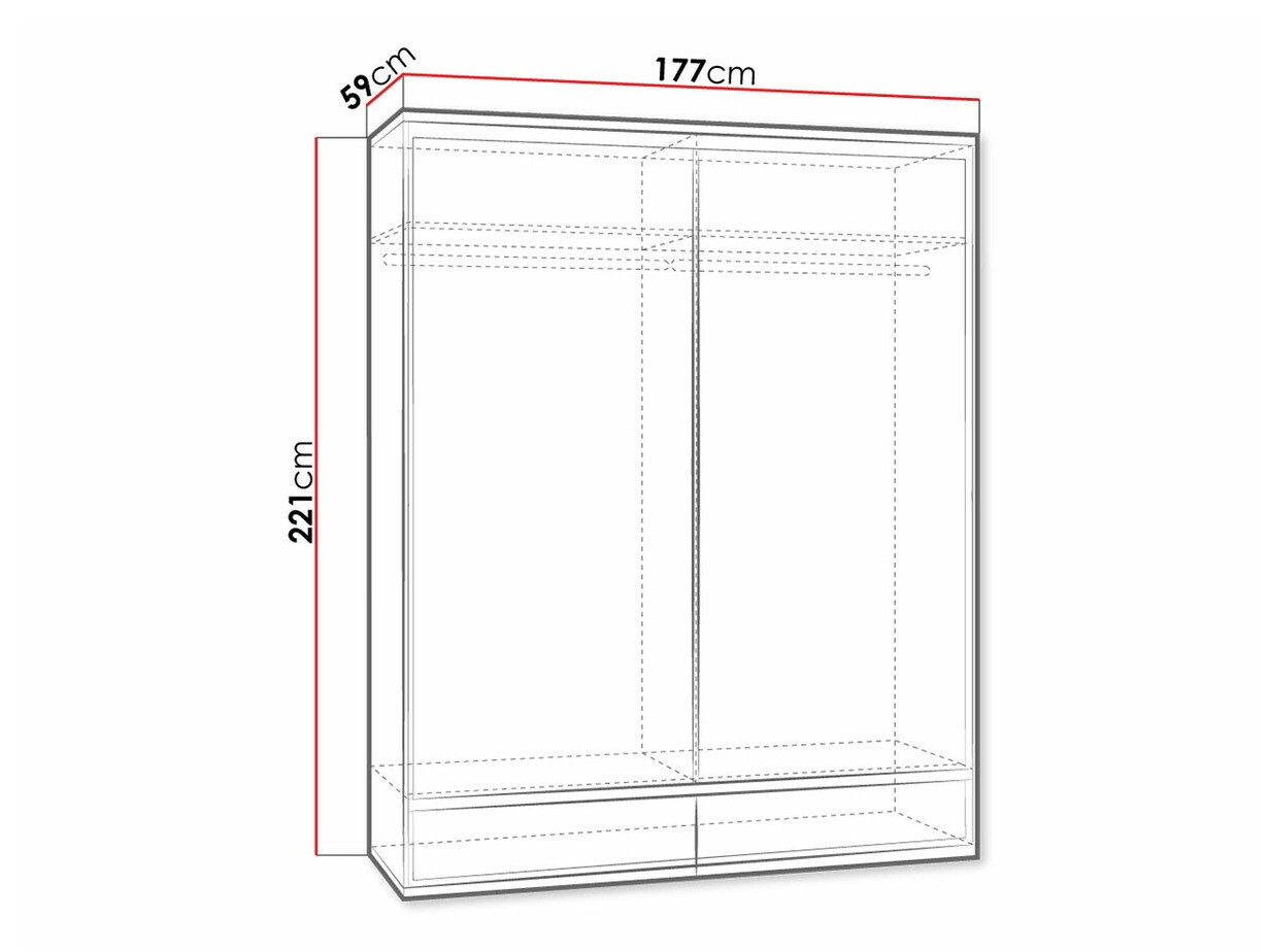 Wardrobe Etrmoni 109 (Light wood)