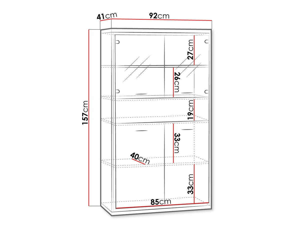 Bookcase Etrmoni 107 (Light wood + Oak)