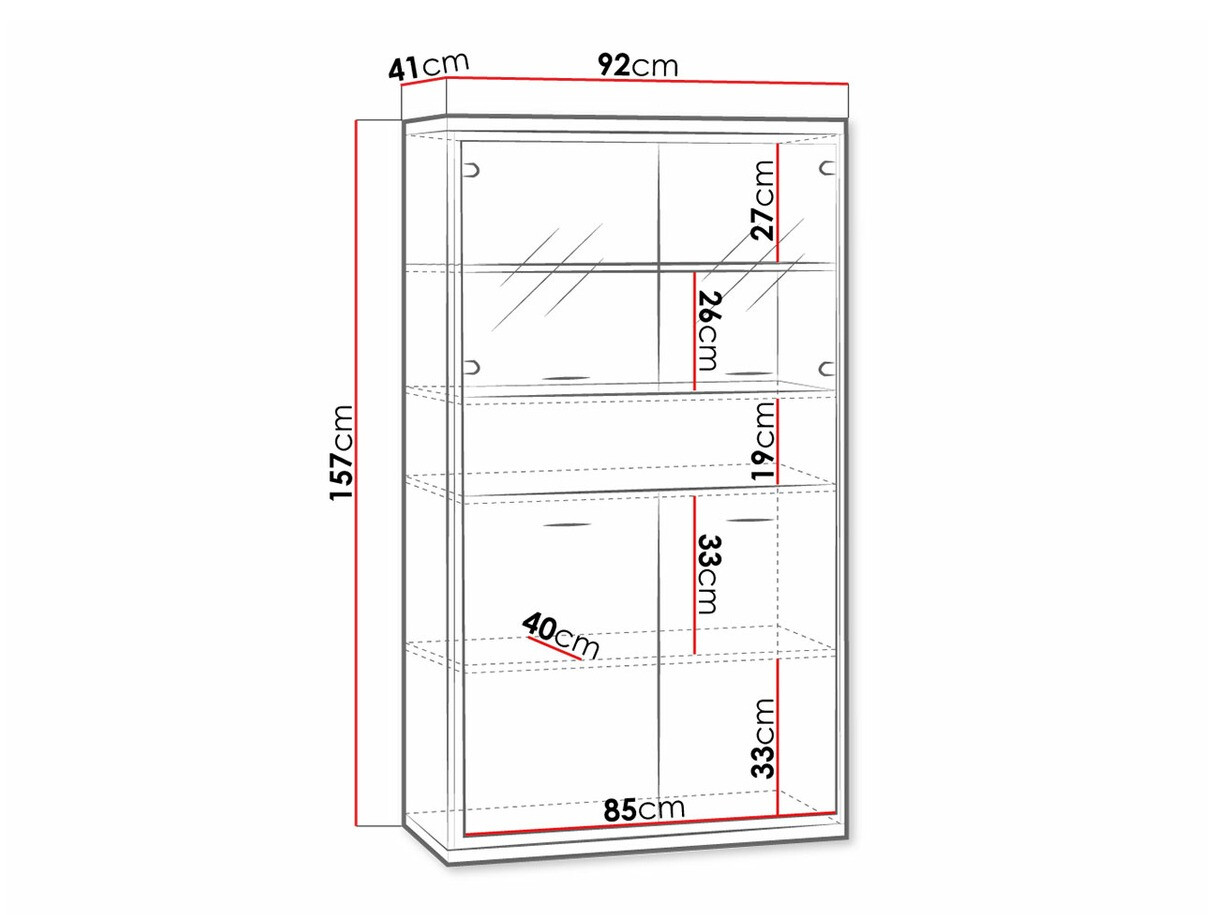 Bookcase Etrmoni 107 (Light wood + Oak)