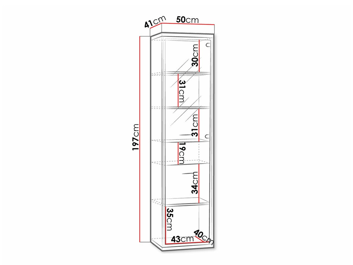 Bookcase Etrmoni 108 (Light wood + Oak)