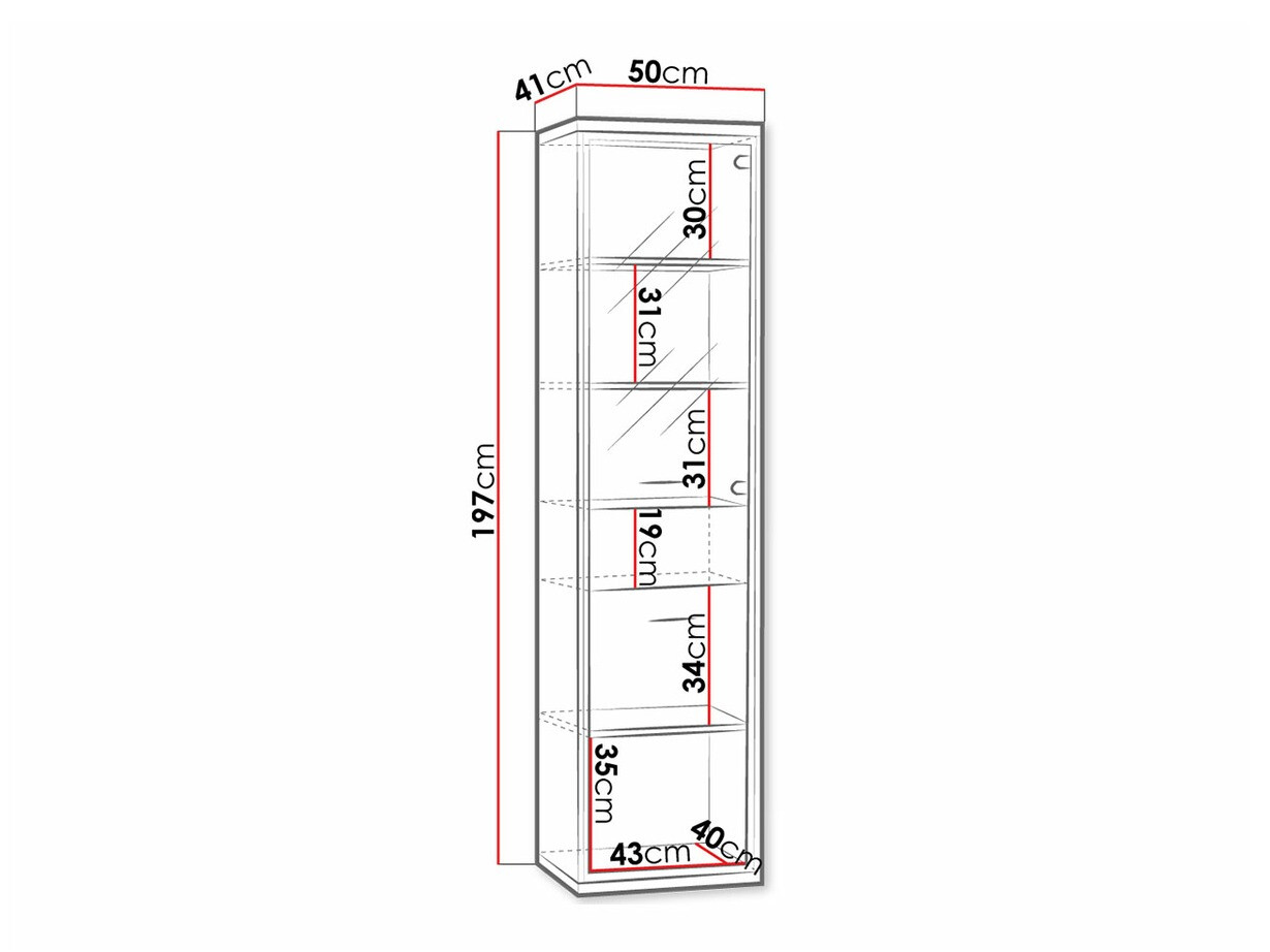 Bookcase Etrmoni 108 (Light wood + Oak)
