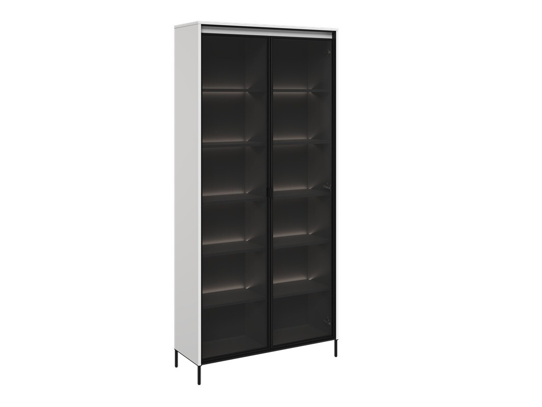 Bookcase Fernolu 106 (White + Black)
