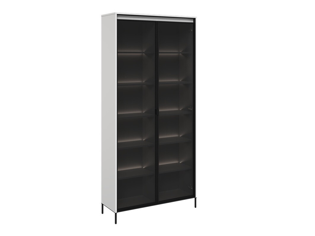 Bookcase Fernolu 106 (White + Black)