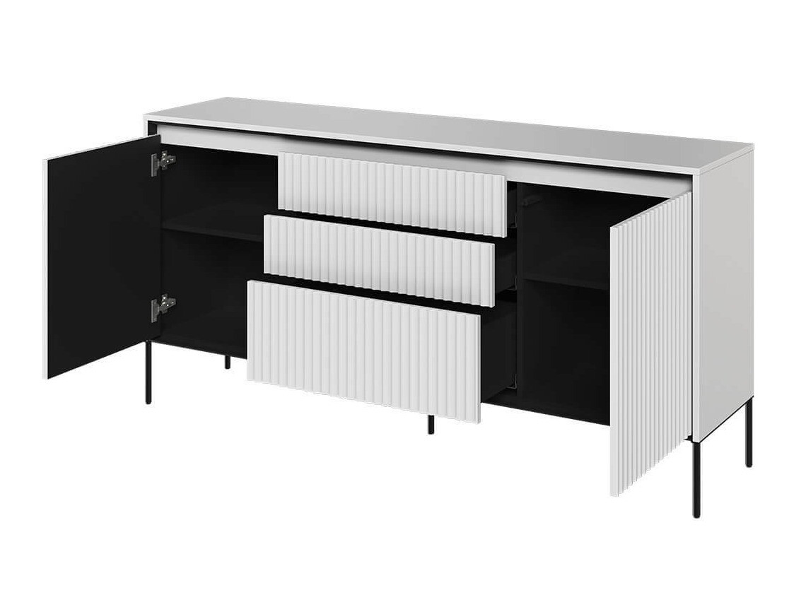 Chest of drawers Fernolu 100 (White + Black)