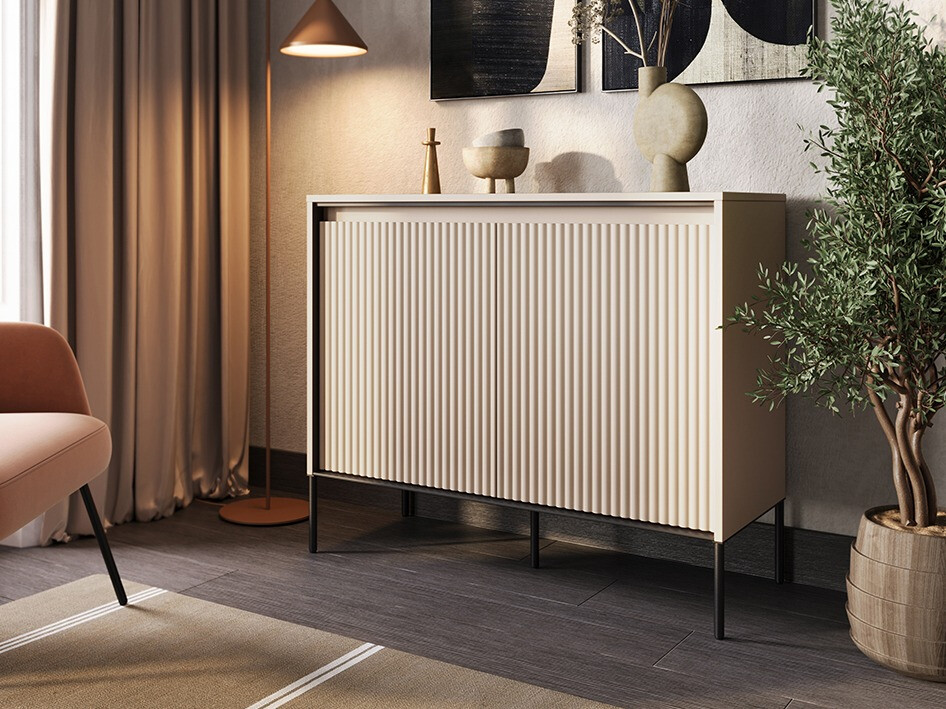 Sideboard Fernolu 101 (Beige + Black)