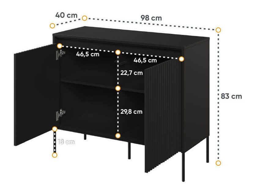 Sideboard Fernolu 101 (Black)