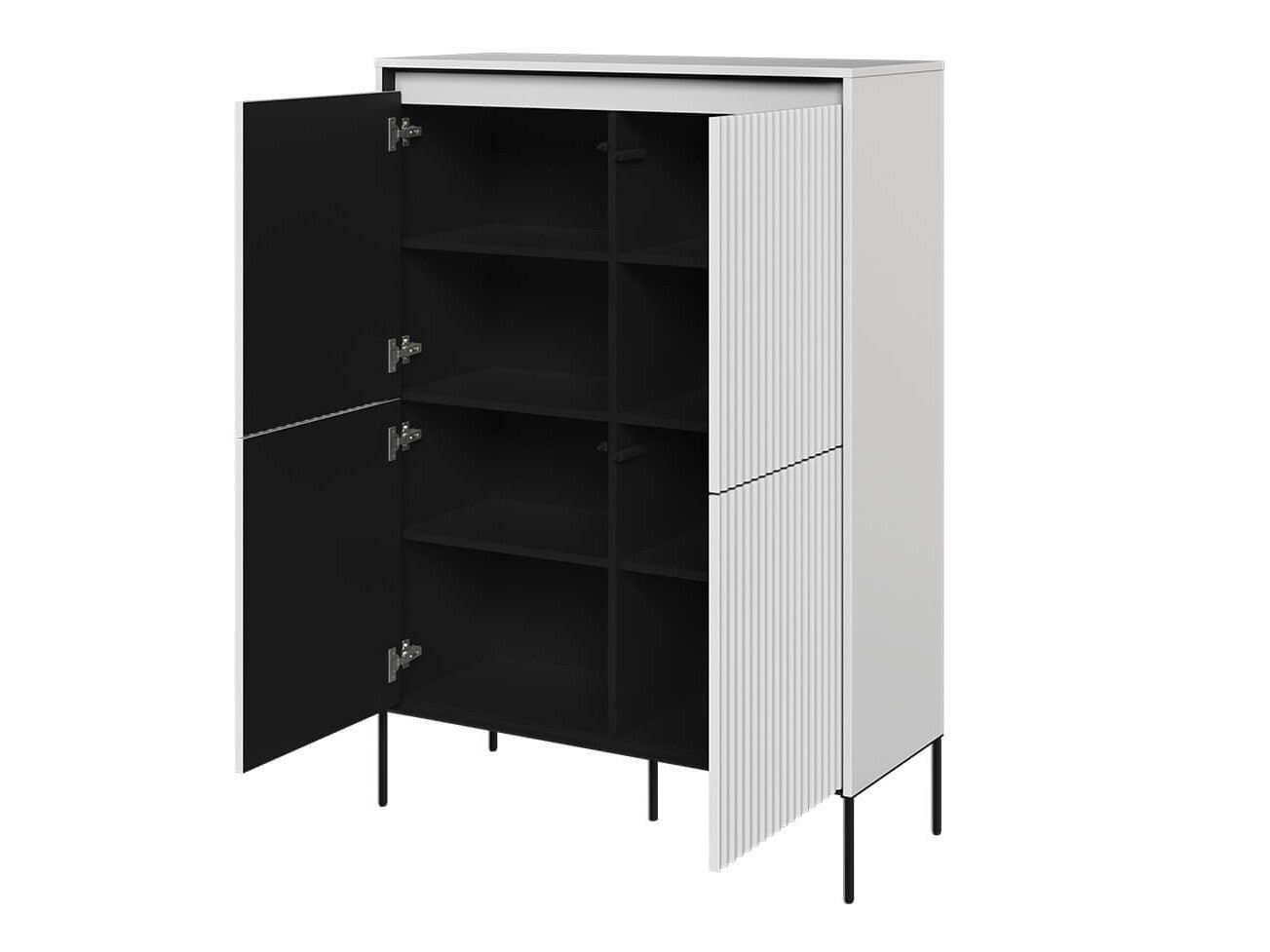 Sideboard Fernolu 102 (White + Black)