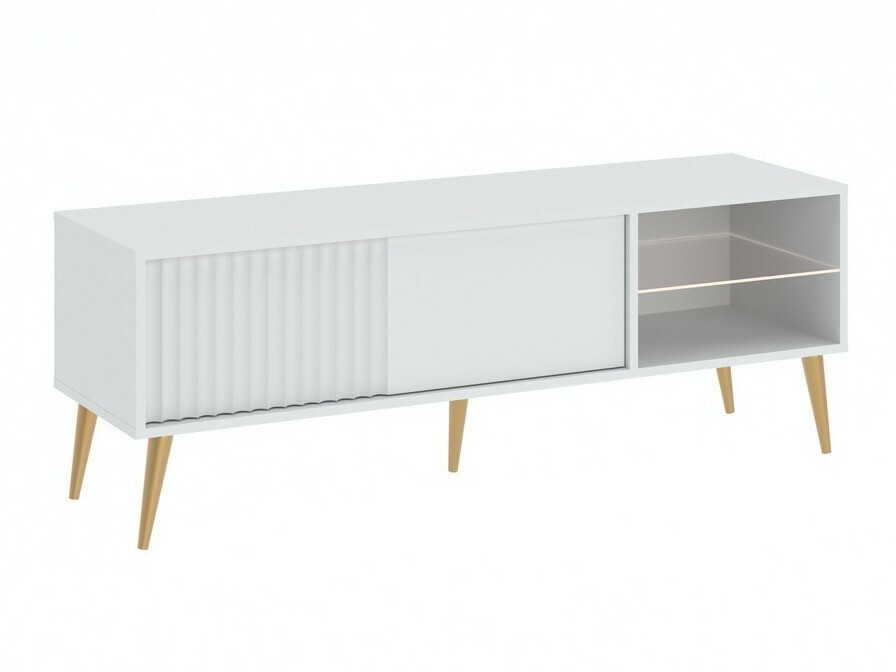 TV stand Cirferi 104 (White + Golden)