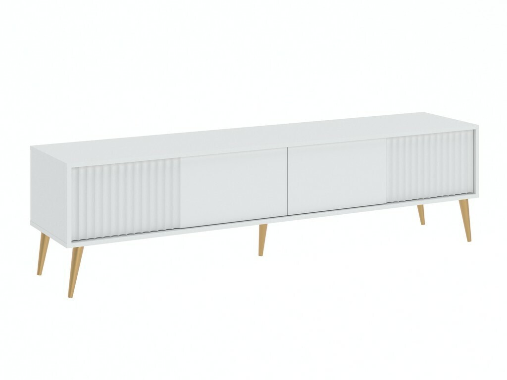 TV stand Cirferi 105 (White + Golden)