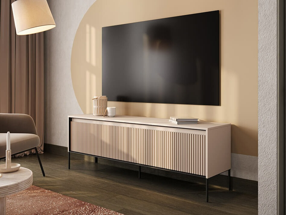 TV stand Fernolu 104 (Beige + Black)