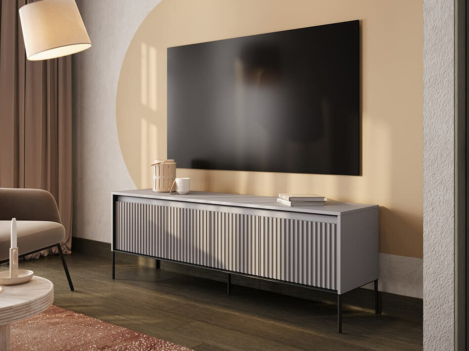 TV stand Fernolu 104 (Grey + Black)