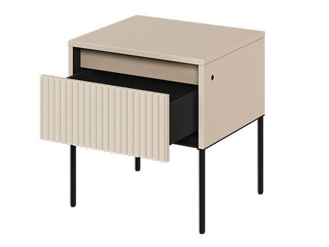 Bedside table Fernolu 111 (Beige + Black)
