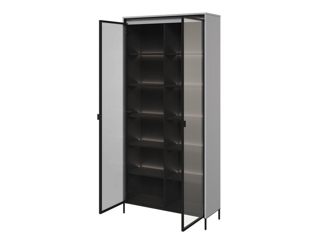 Bookcase Fernolu 106 (Grey + Black)