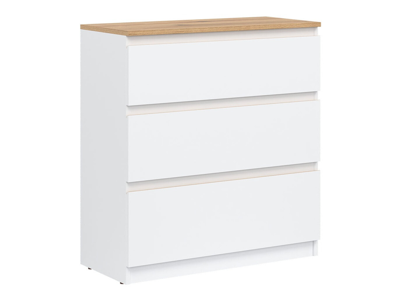 Chest of drawers Catelbi 101 (White + Oak)
