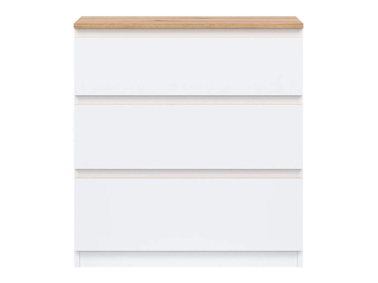 Chest of drawers Catelbi 101 (White + Oak)
