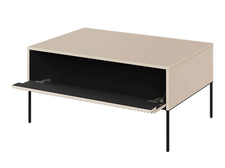 Coffee table Fernolu 110 (Beige + Black)