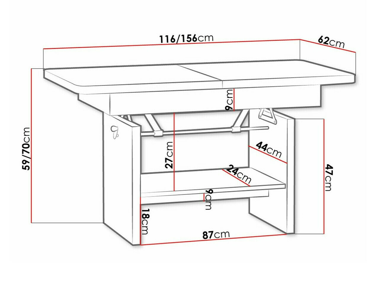 Transforming coffee table Stanton 108 (Trufel)