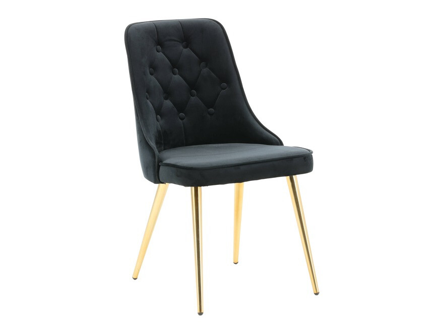 Dining set Dallas 1673 (Black + golden)