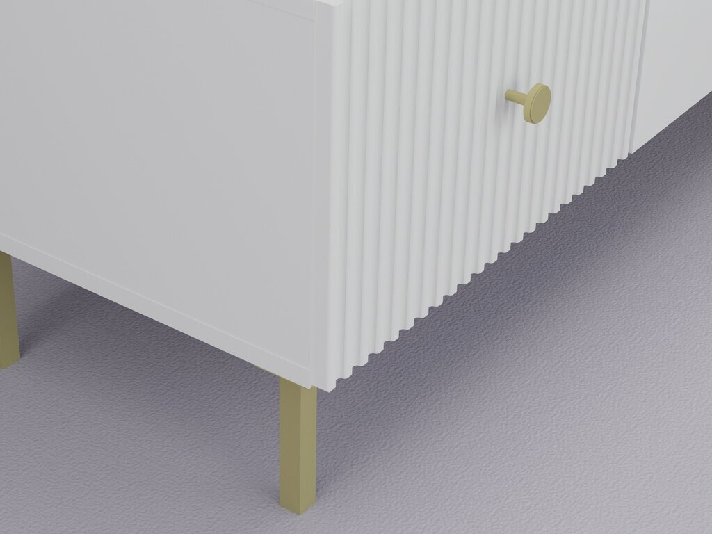 TV stand Etliva 104 (White + Golden)