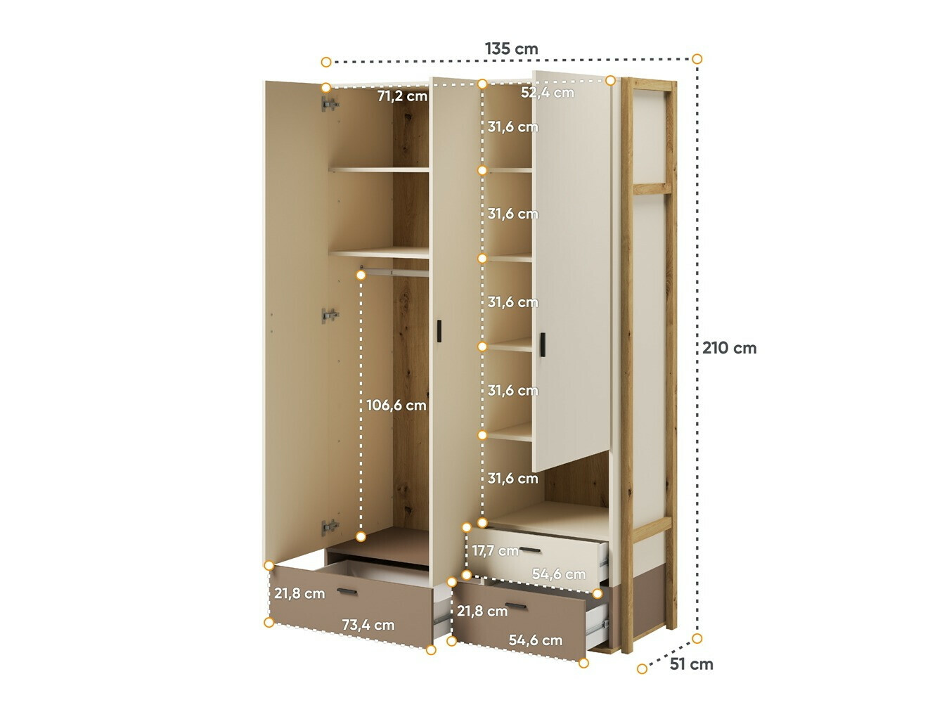Wardrobe Laralu 100