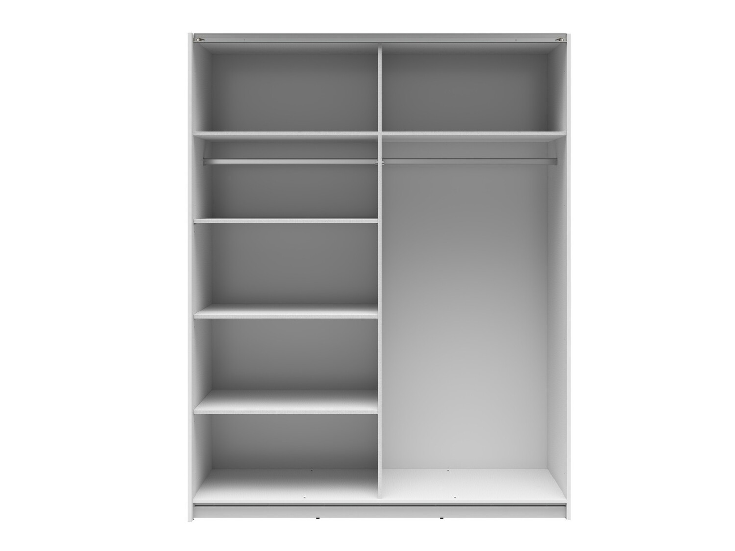 Wardrobe Livevaro 117 (Glossy white + Wotan Oak)