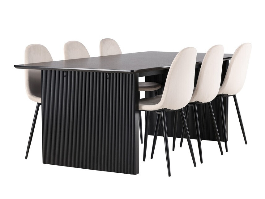 Dining set Dallas 4185 (Beige + Black)