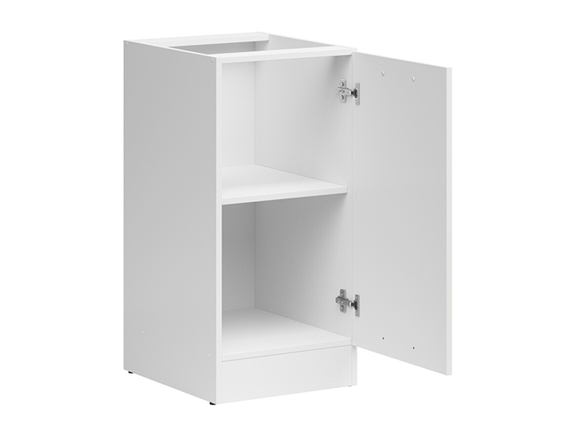Modular cabinet with doors Line White 100