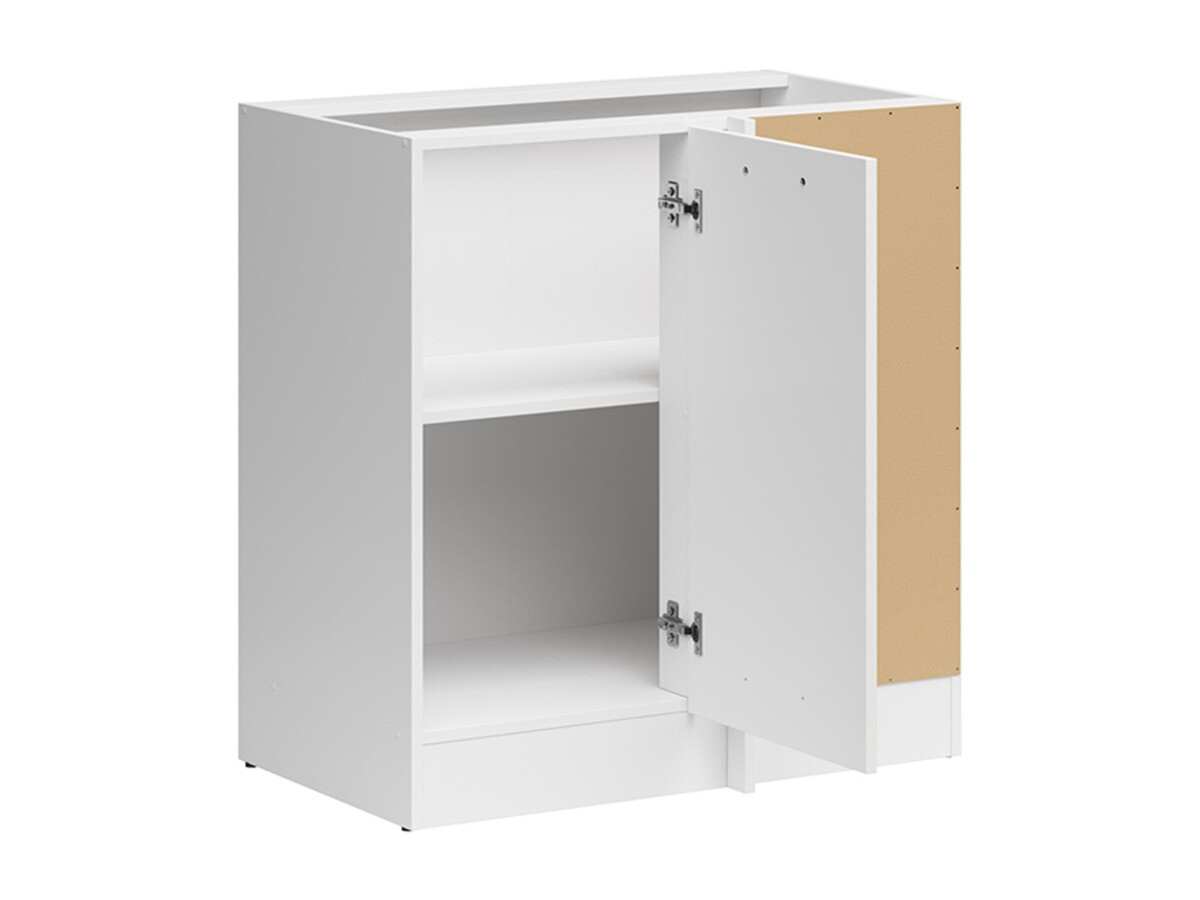 Modular corner cabinet Line White 101