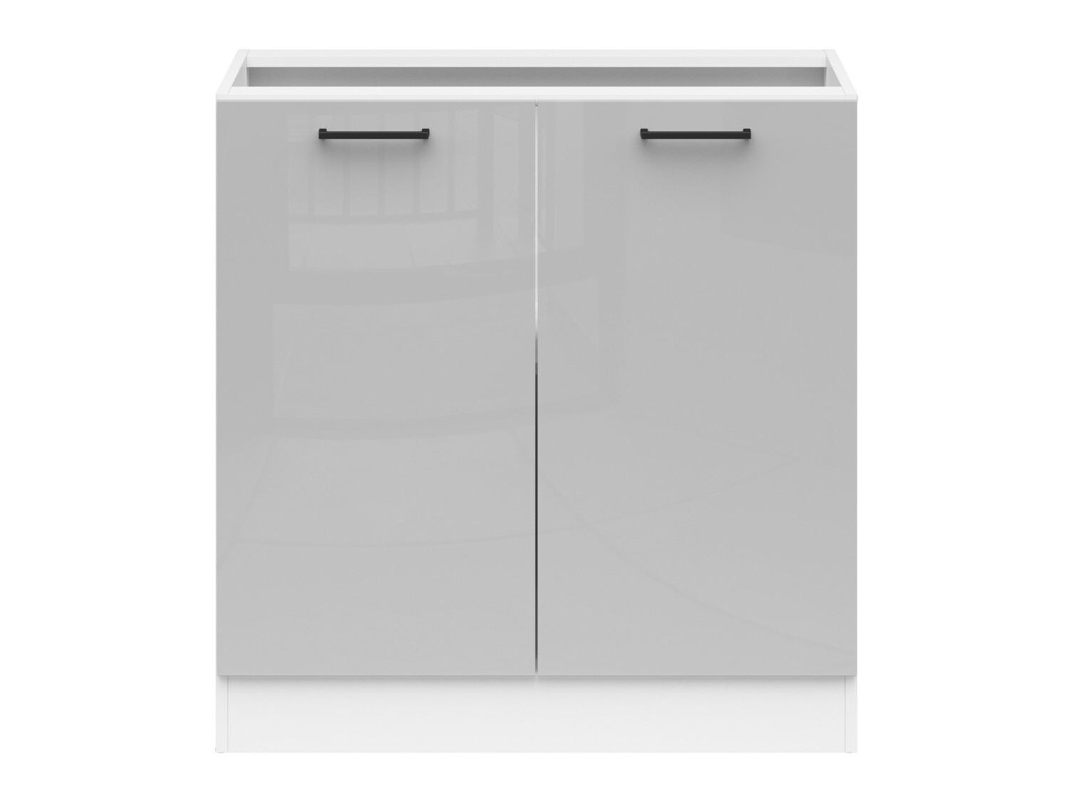 Modular cabinet with doors Line Grey 108