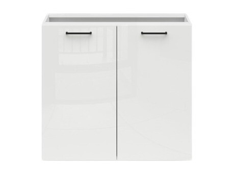 Modular cabinet with doors Line White 108