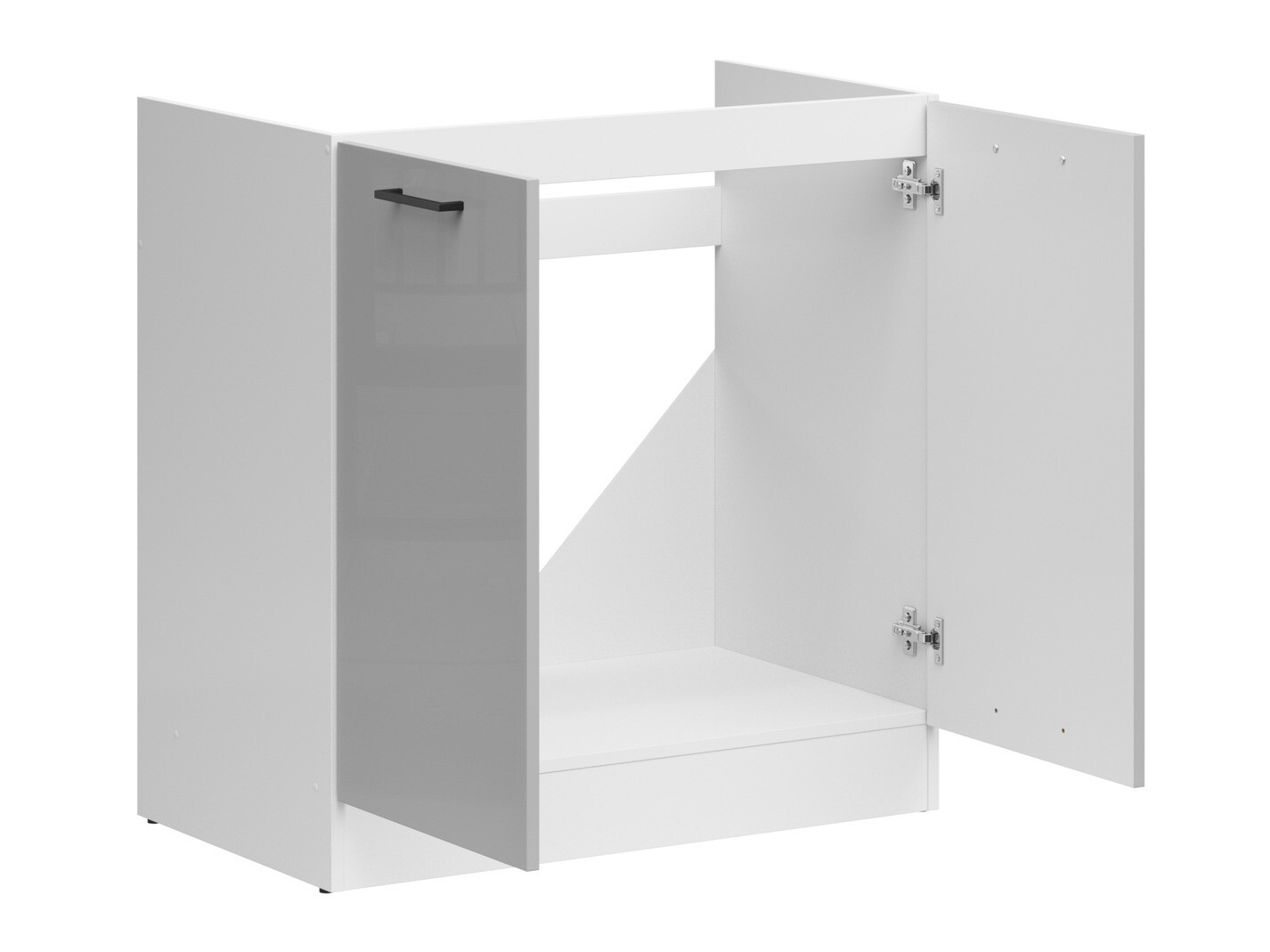 Modular sink cabinet with doors Line Grey 115