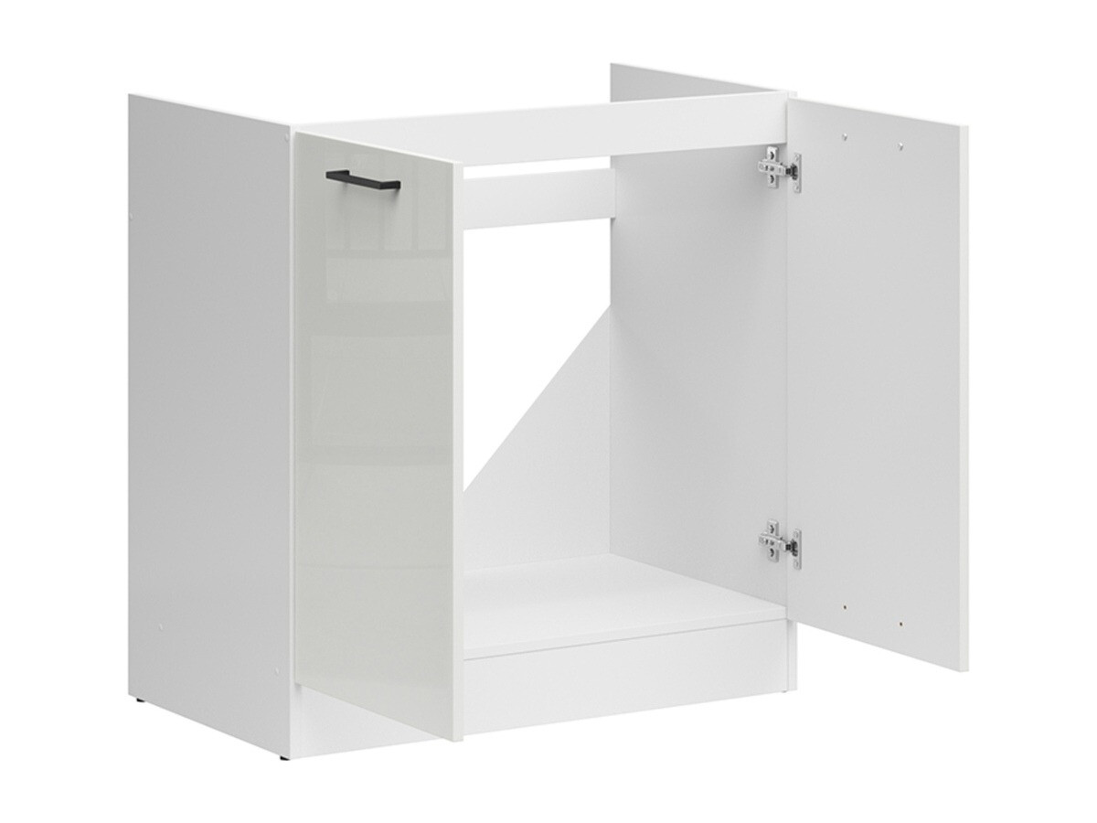Modular sink cabinet with doors Line White 114