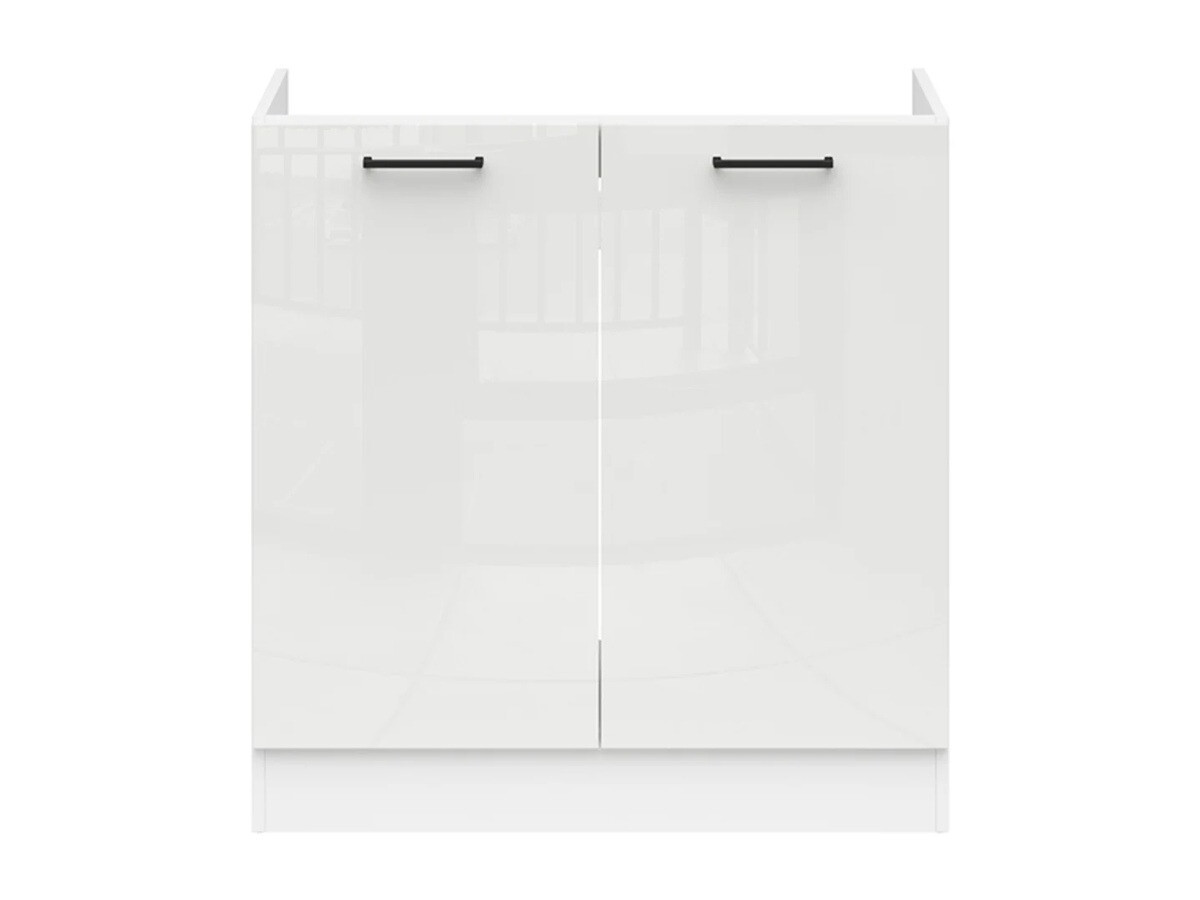 Modular sink cabinet with doors Line White 114