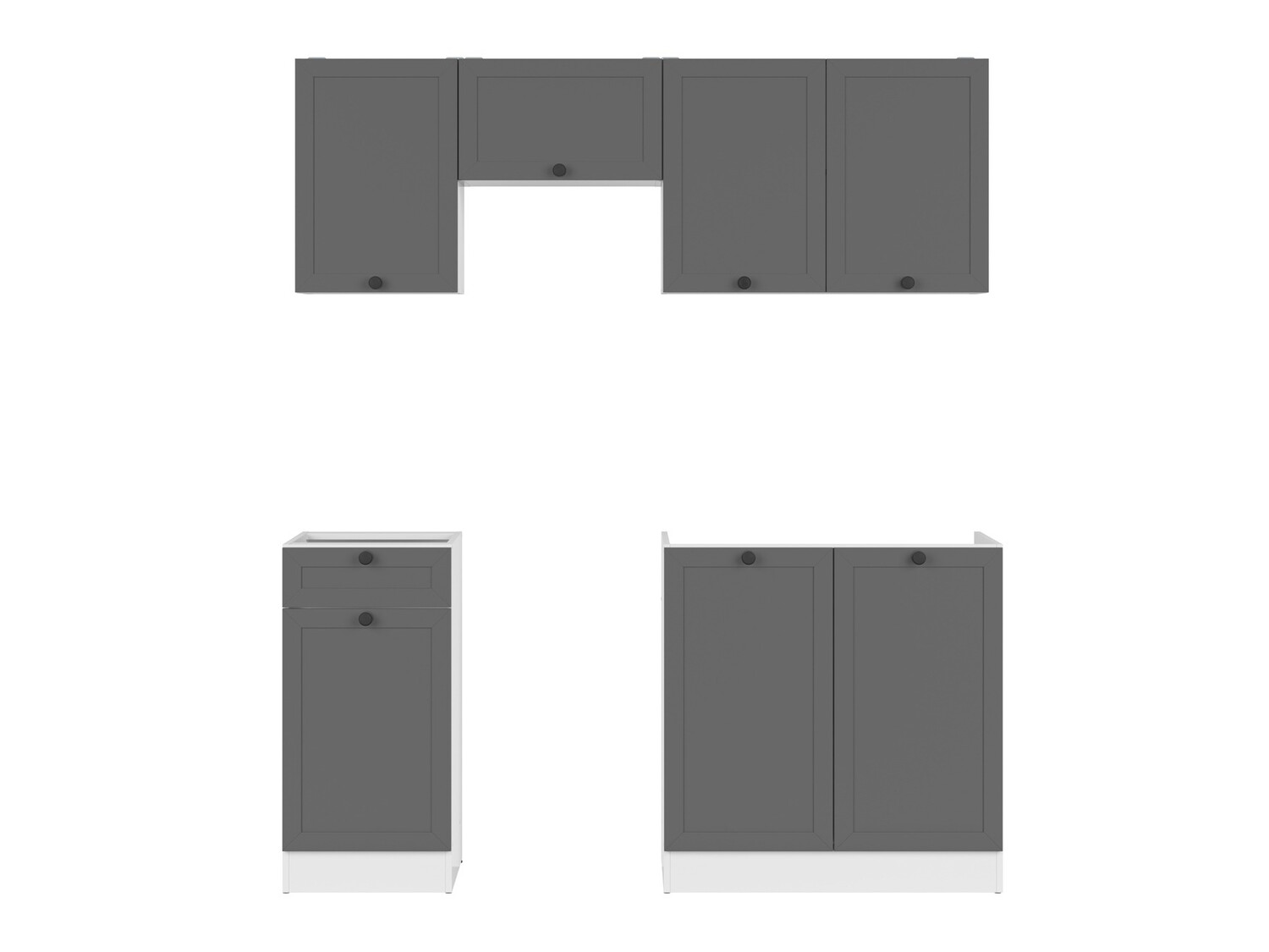 Modular kitchen set Classic Grey 117