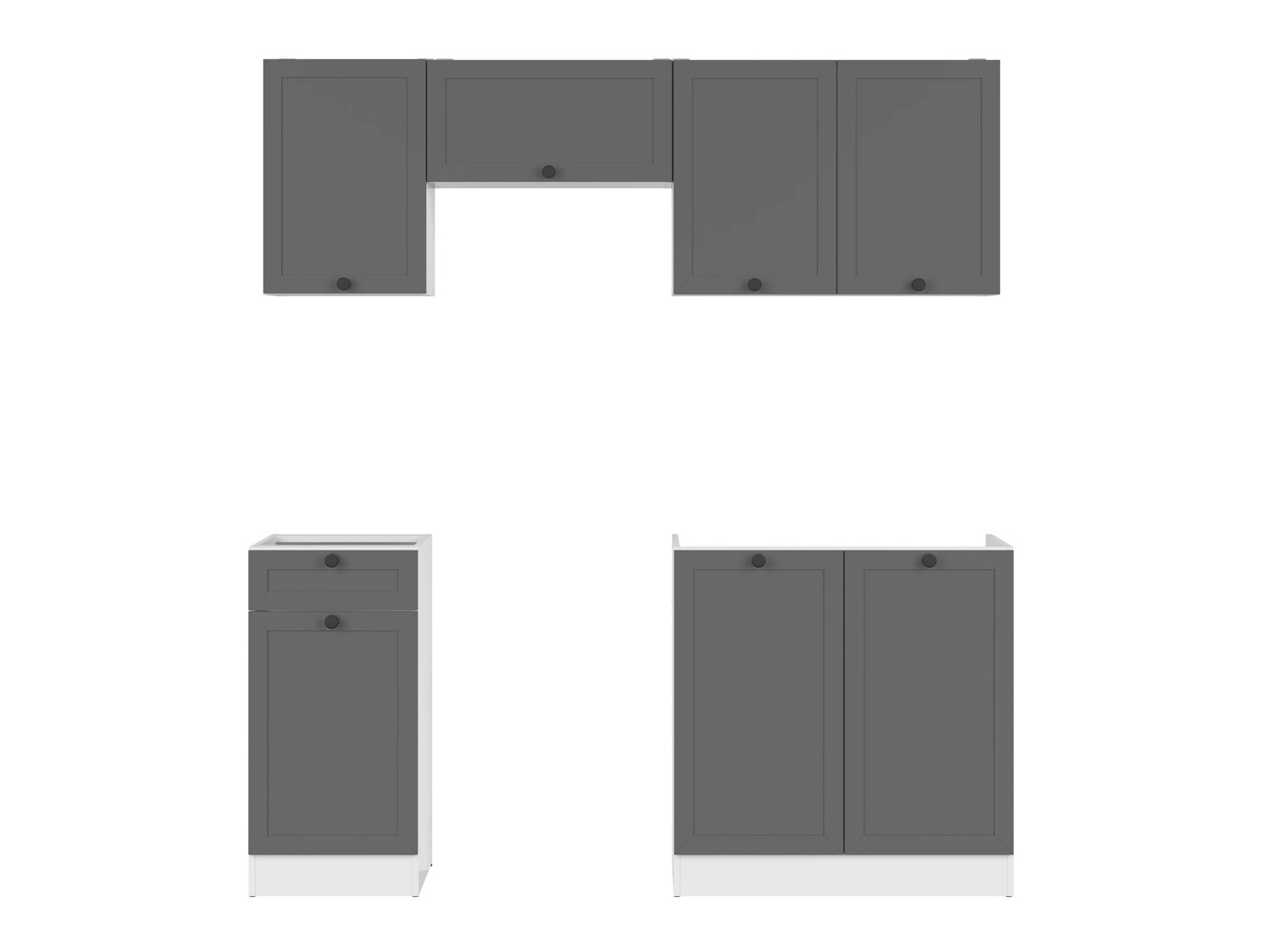 Modular kitchen set Classic Grey 118