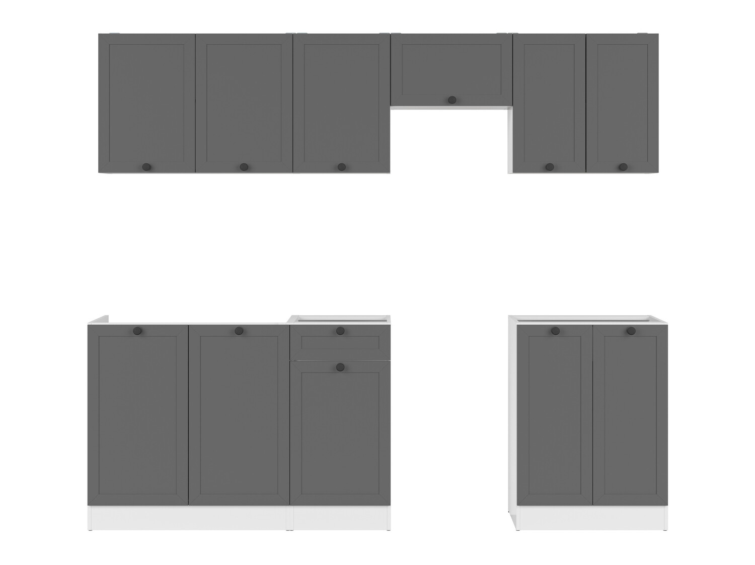 Modular kitchen set Classic Grey 119