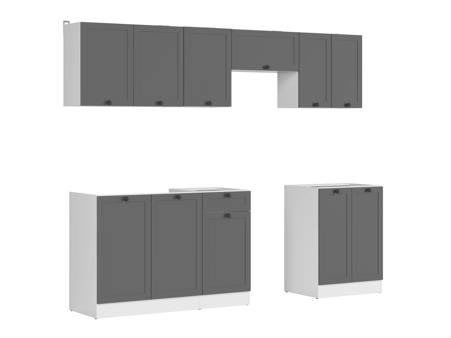 Modular kitchen set Classic Grey 120