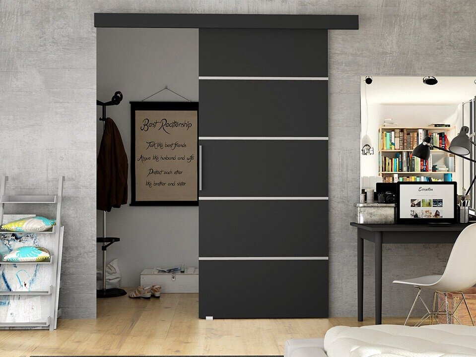 Sliding door Closico Portalis III (Black)