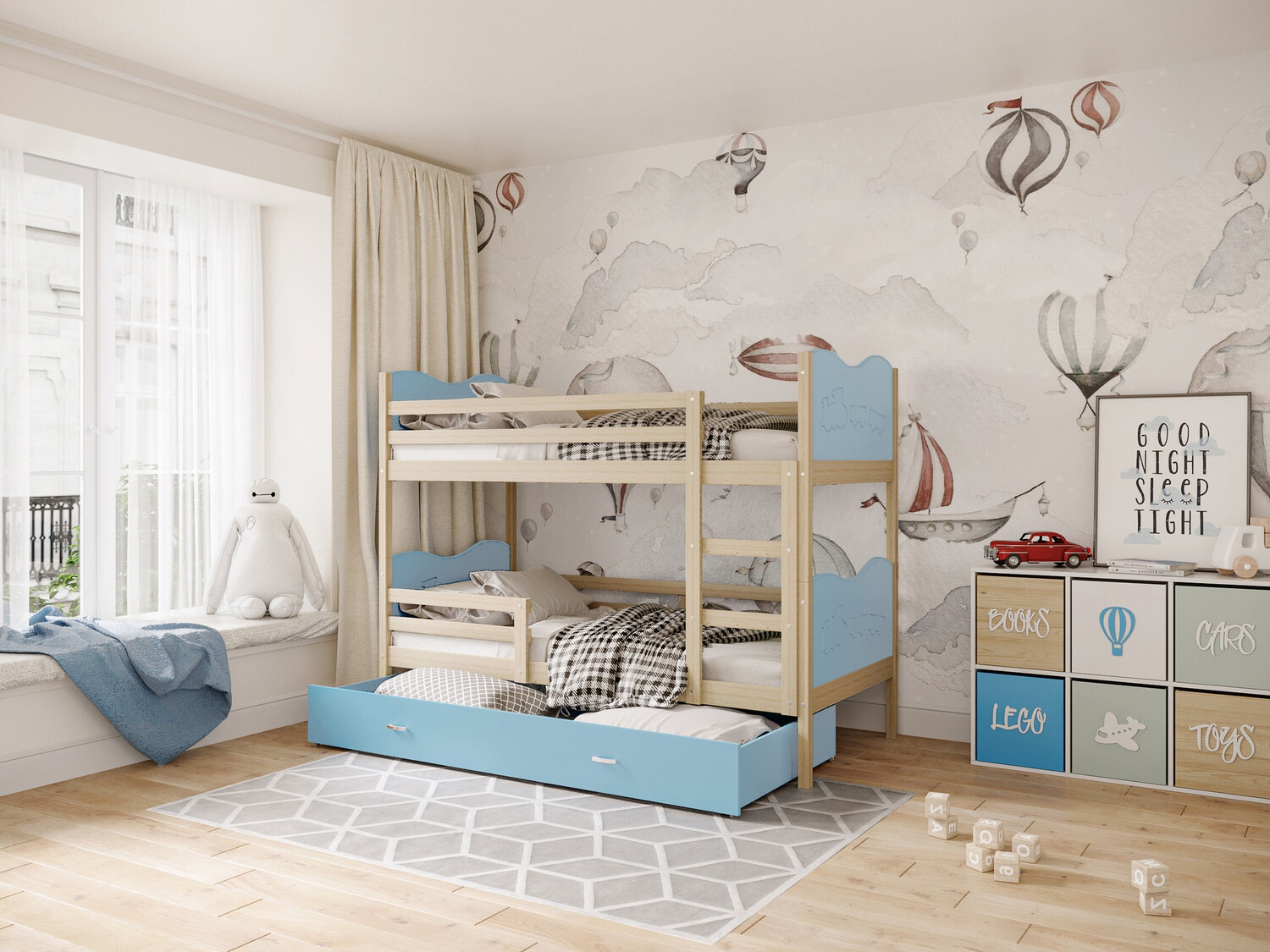 Bunk bed Aurora 111 (Blue)
