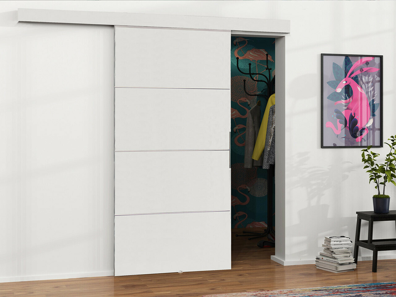 Sliding door Dover 146 (White)