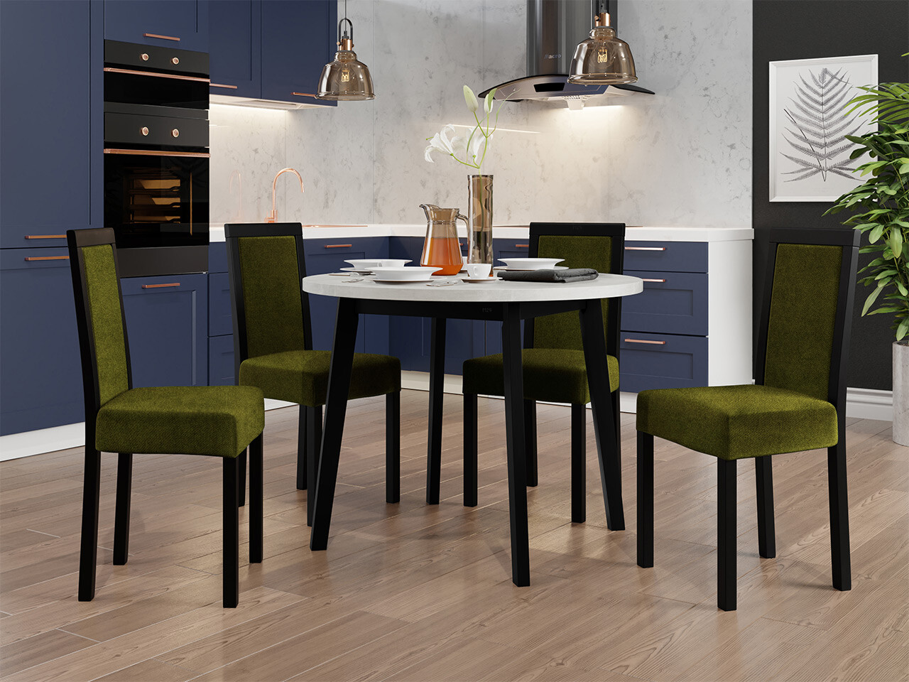 Dining set Victorville 304 (Black)