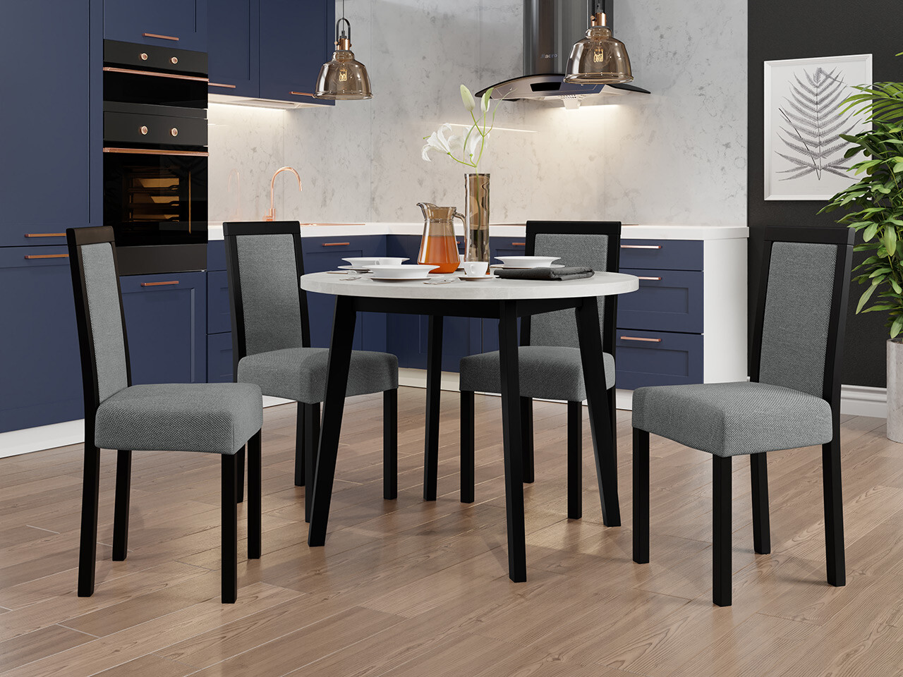 Dining set Victorville 304 (Black)