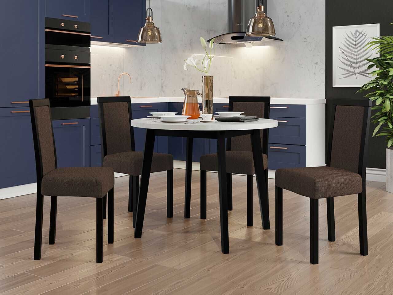 Dining set Victorville 304 (Black)