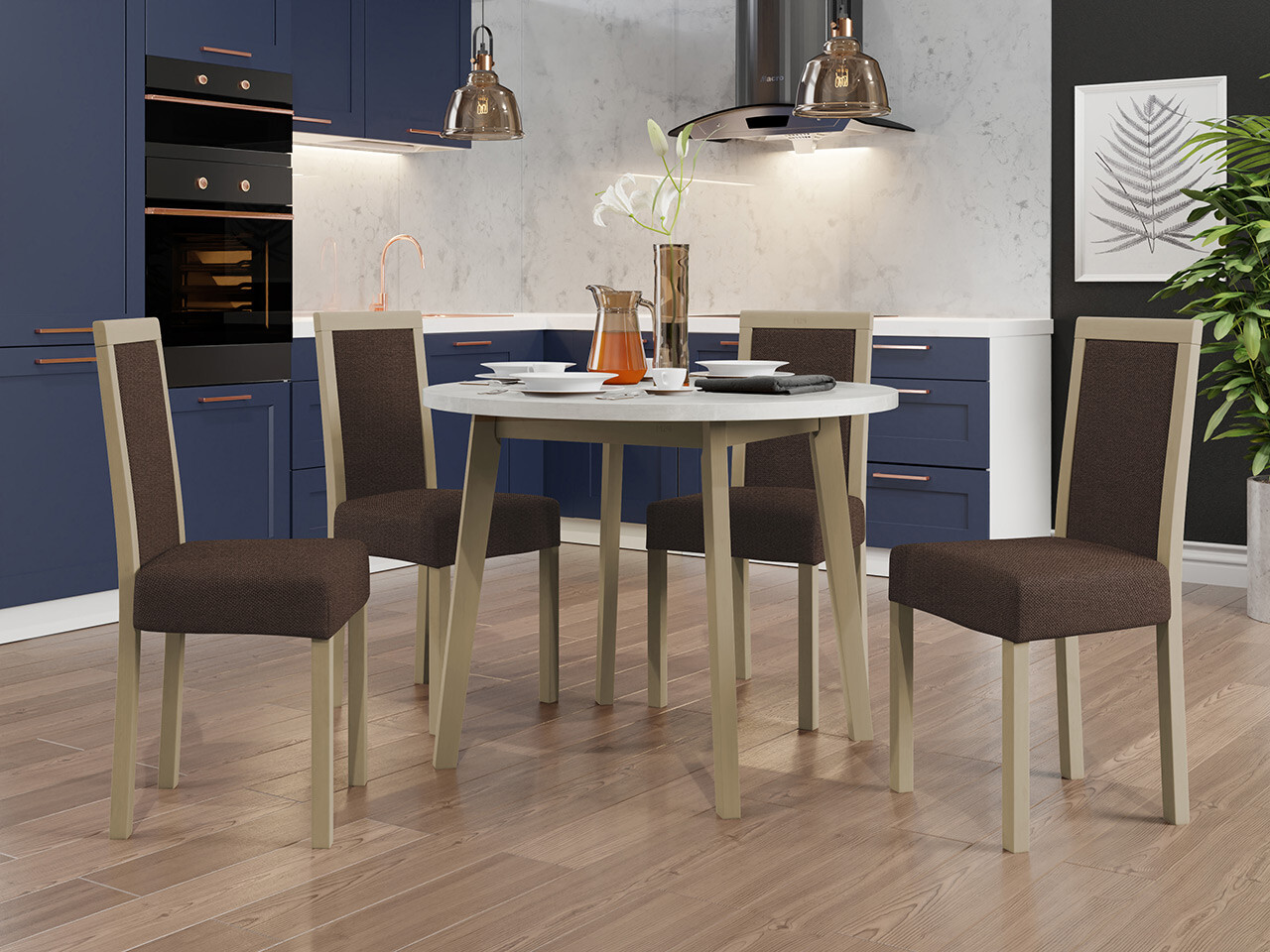 Dining set Victorville 304 (Sonoma oak)