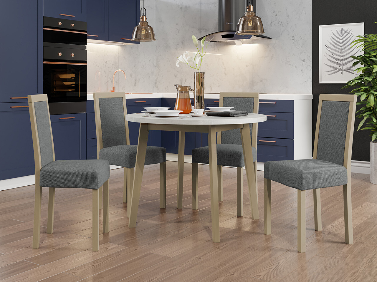 Dining set Victorville 304 (Sonoma oak)