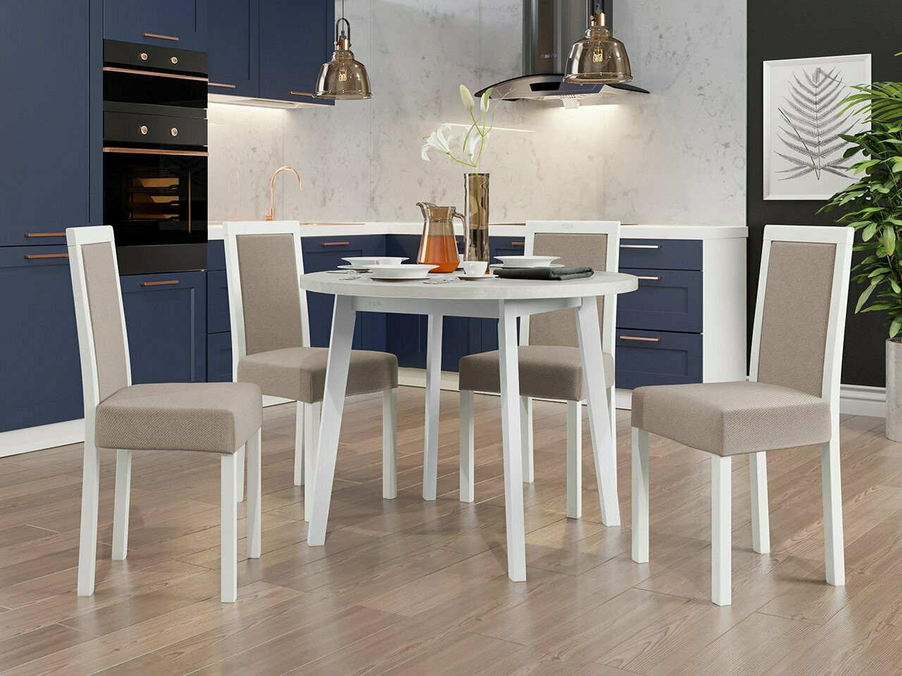 Dining set Victorville 304 (White)