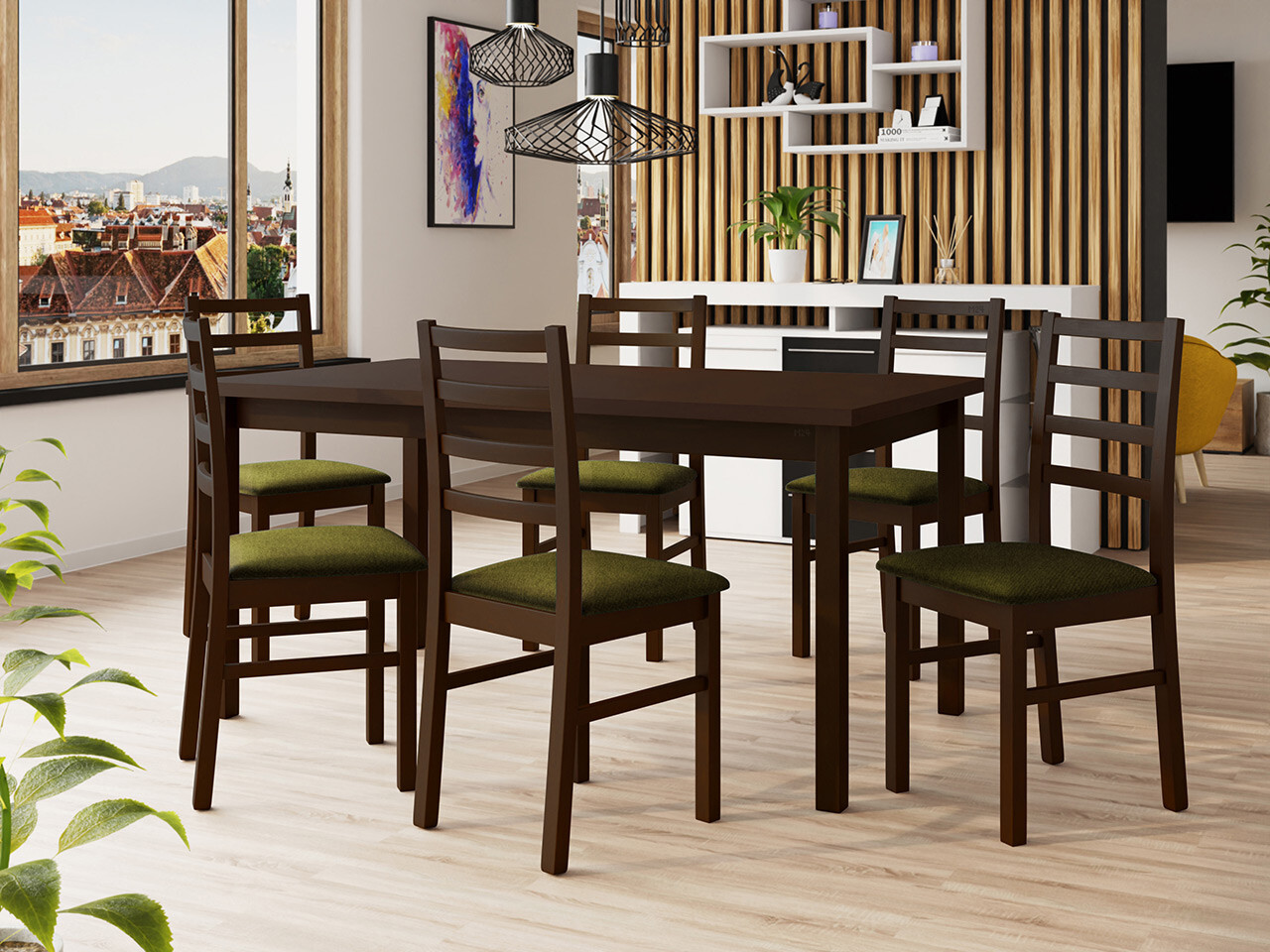 Dining set Victorville 307 (Nut)