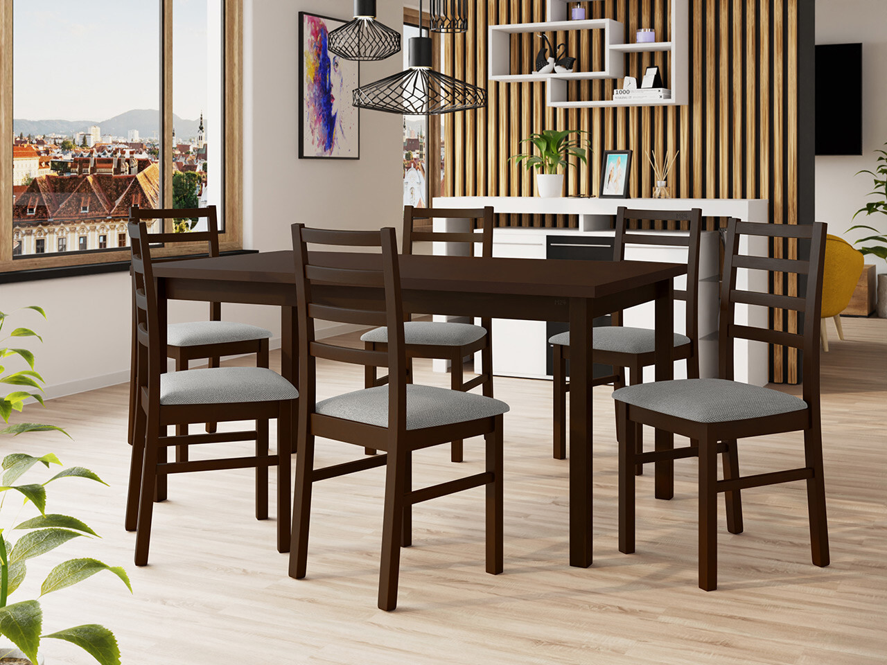 Dining set Victorville 307 (Nut)